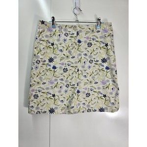 J. Jill Live-In Chino Floral Skirt Size 6